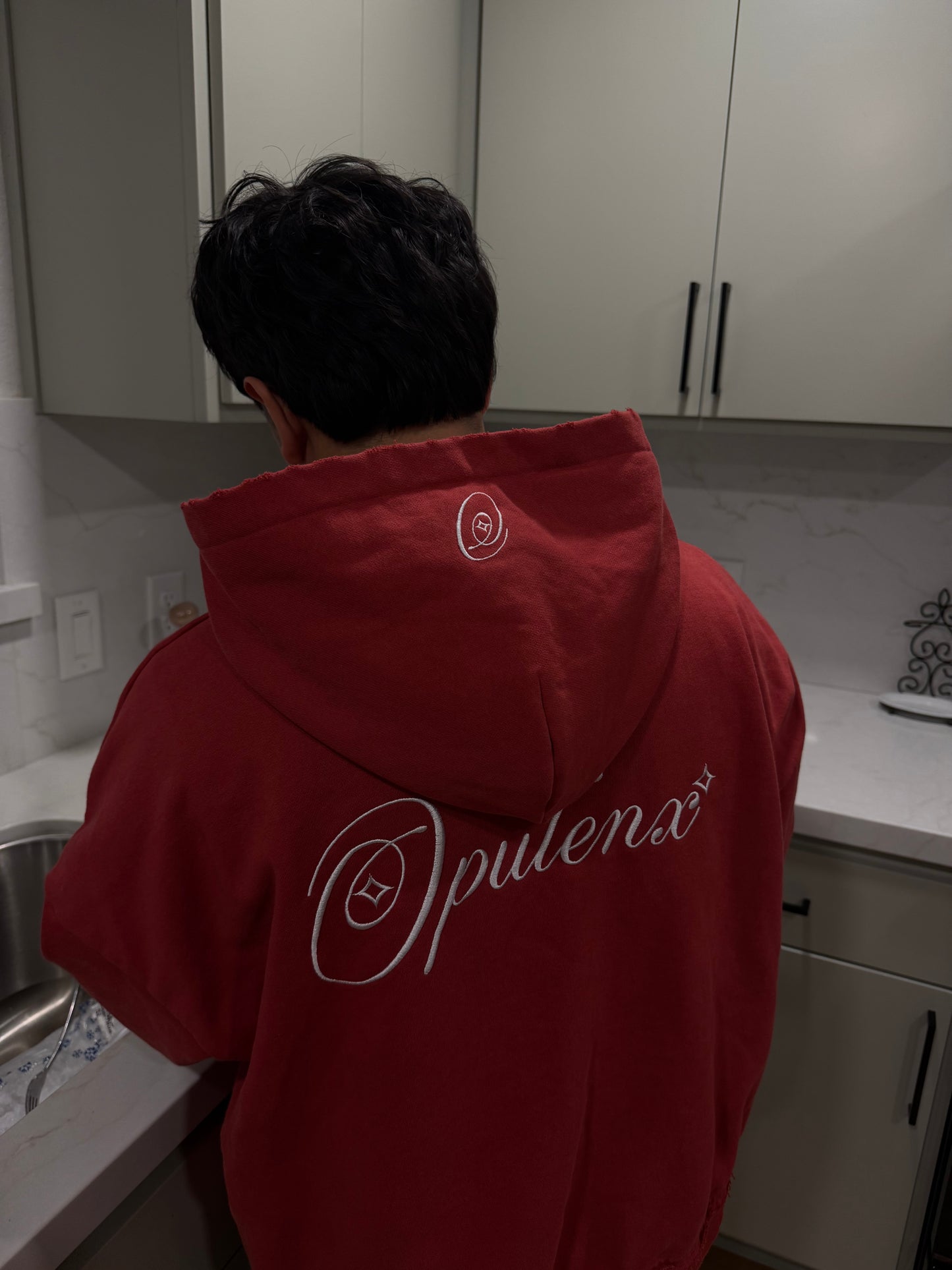 OG OPULENX HOODIE (WASHED RED)